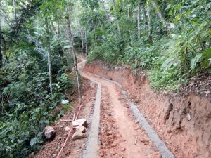 Pembangunan jalan rabat beton dari dana desa