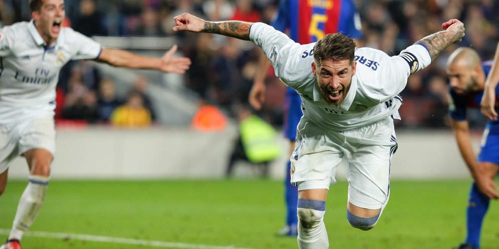 Sergio Ramos Buyarkan Kemenangan Barca di El Clasico