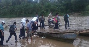 Warga Dambakan Pembangunan Jembatan Penyebarangan Sungai Batang Gadis