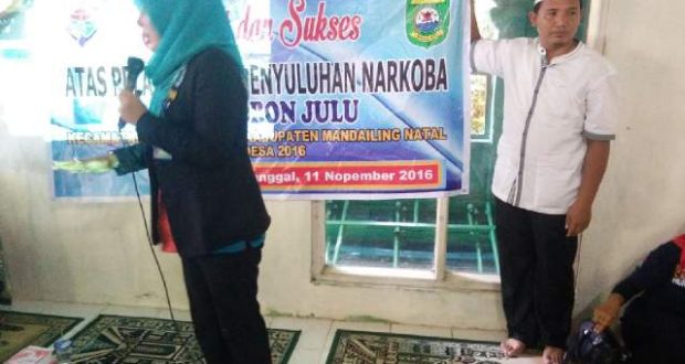 BNN Madina Adakan Penyuluhan di Desa Siobon Julu