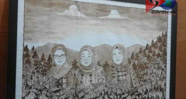 Lukisan Seniman Desa Pagur Dipesan Pejabat Provinsi