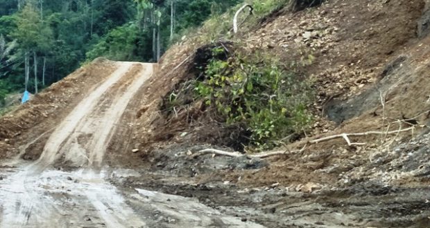 Jalan Provinsi Ulu Pungkut Lincin dan Rawan Longsor