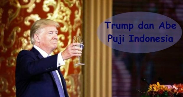 Trump dan Abe Puji Indonesia