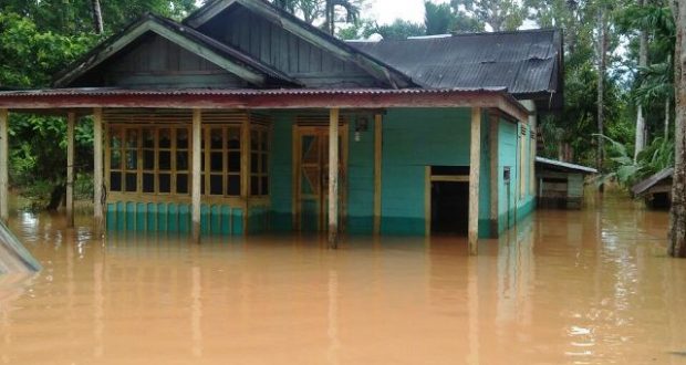 Banjir Landa Sejumlah Desa di Pantai Barat Mandailing Natal