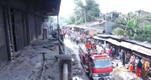 Kebakaran Pasar Baru,10 Jam Api Baru Bisa Dipadamkan Keseluruhan