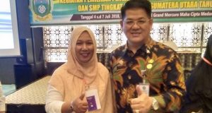 Nurdiana dan Ahmad Undri Wakil Sumut untuk Nasional dalam Bidang Guru dan Pengawas Berprestasi