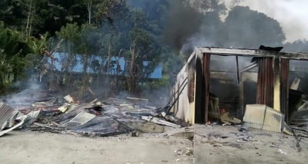 Rumah dan  Ruko Ludes Terbakar di Ulu Pungkut