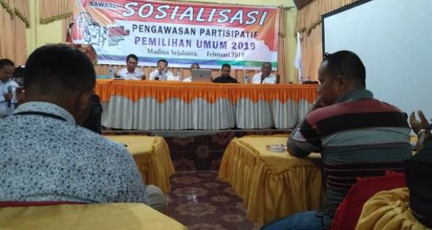 Bawaslu Madina Laksanakan Sosialisasi Pengawasan Partisipatif Pemilu 2019