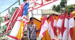Minat Pembeli Bendera dan Atribut 17-an Masih Lesu