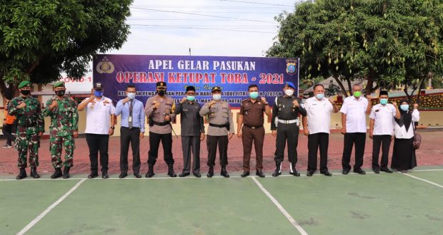 TNI/POLRI dan Pemkab Madina Laksanakan Apel Gelar Pasukan Pengamanan Idul Fitri