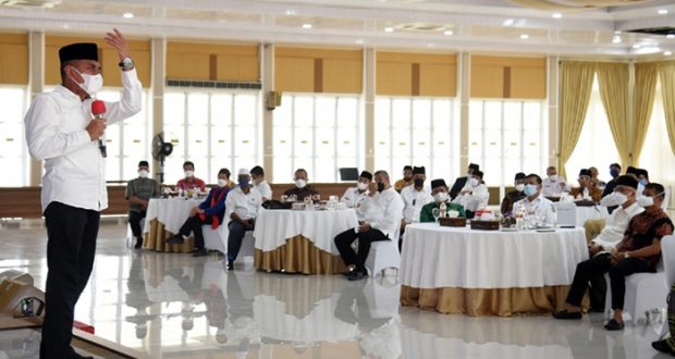 Gubernur Sumut Ajak Tokoh Masyarakat Sosialisasikan Prokes Covid-19