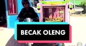 Beroperasi  di Luar Alamat Tempat Tinggal, Becak Oleng akan Ditilang