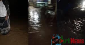 Aek Milas Meluap, Rumah Warga Desa Purba Julu Terendam Banjir 2 Meter
