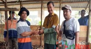 Kelompok Tani Rukun di Desa Hutaraja Terima Bantuan Seribu Ekor Ayam Kampung