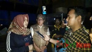 Malam-malam Wabup Madina Tinjau Banjir Luapan Aek Singolot