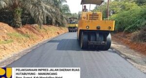 Progres Pembangunan Ruas Jalan Hutabuyung – Manuncang Capai 80 Persen