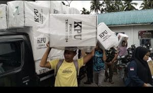 PPK Kotanopan Distribusikan Logistik Pemilu ke-93 TPS