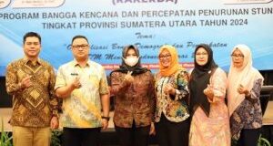 Wabup Madina Hadiri Rakorda Percepatan Penurunan Stunting di Medan