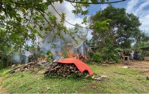 Ditinggal Menghadiri Akad Nikah, Tiga Rumah Ludes Terbakar di Panyabungan