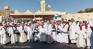 Jamaah Haji Kloter 15 Asal Madina Umrah Sunat Tiga dengan Miqat Masjid Jakronah