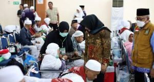 Siang Ini Jamaah Haji Kloter 3 Asal Madina Dijadwalkan Tiba di Masjid Agung