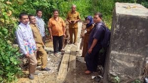 TAPM dan TPP Tinjau Pembangunan Jembatan Usaha Tani di Desa Pasar Hutabargot