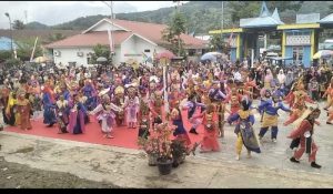 Lomba Tari Multietnis Sumut Meriahkan HUT ke-79 RI di Kotanopan