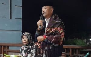 Tiba di Madina, Bakal Calon Bupati Saipullah Nasution dan Istri Diulosi