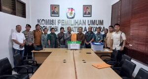 KPU Madina Serahkan Salinan SK Perolehan Suara Pilkada ke KPU Sumut