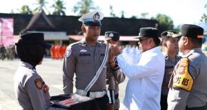 Bupati Madina Pimpin Apel Gelar Pasukan Operasi Lilin Toba 2024