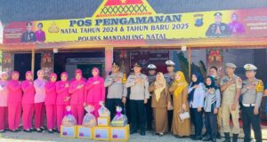 Kapolres Madina Tinjau Kesiapan Pos Pam Nataru 2024