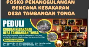 Ini Rekening Donasi untuk Korban Kebakaran Tambangan Tonga